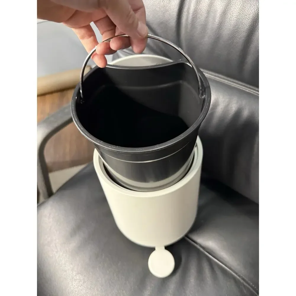 GRAY Zone Modern Elegance Nova Bathroom Cosmetic Pedal Bin Waste Sleek Design